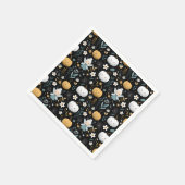 Niedliche Kawaii Halloween Fairy und Pastel Pumpki Serviette (Ecke)