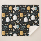 Niedliche Kawaii Halloween Fairy und Pastel Pumpki Sherpadecke (Vorderseite (Horizontal))