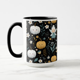 Niedliche Kawaii Halloween Fairy und Pastel Pumpki Tasse