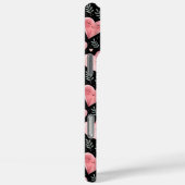 Niedliche Kawaii-Herzen in Rosa und Schwarz Case-Mate iPhone Hülle (Rückseite / Rechts)