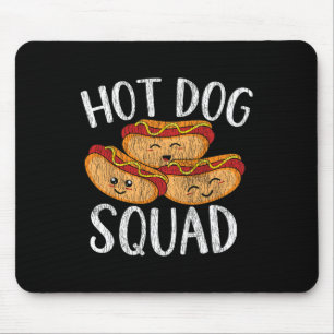 Niedliche Kawaii Hot Dog Squad Grillen Familie Mat Mousepad