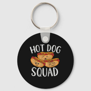 Niedliche Kawaii Hot Dog Squad Grillen Familie Mat Schlüsselanhänger