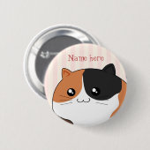 Niedliche Kawaii Kaliko Kittykatze Button (Vorne & Hinten)