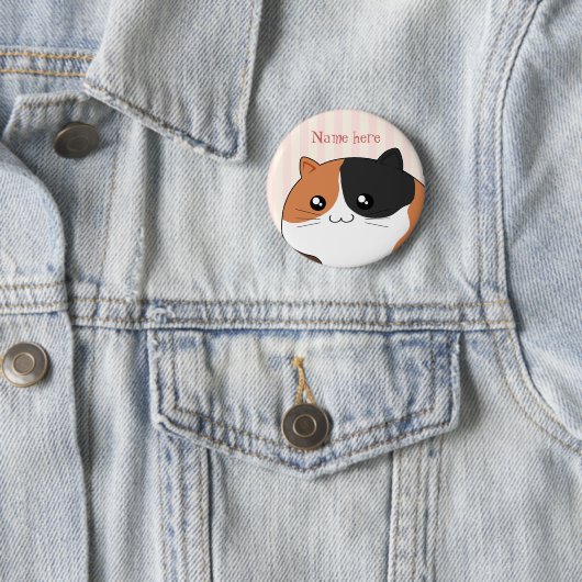 Niedliche Kawaii Kaliko Kittykatze Button (Beispiel)