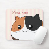 Niedliche Kawaii Kaliko Kittykatze Mousepad (Mit Mouse)