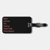 Niedliche Kawaii-Katze Gepäckanhänger (Rückseite horizontal)