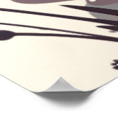 Niedliche Kawaii Katze im Feld voller Blume Poster (Ecke)