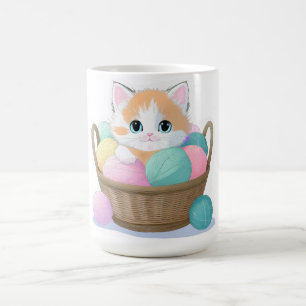 Niedliche Kawaii-Katze Kaffeetasse