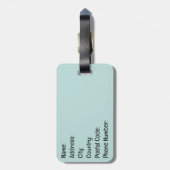 Niedliche Kawaii-Katze liest ein Buch Gepäckanhänger (Rückseite vertikal)