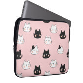 Niedliche Kawaii-Katzen Laptopschutzhülle (Vorne Rechts)