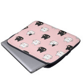 Niedliche Kawaii-Katzen Laptopschutzhülle (Vorne Knopf)