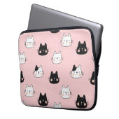 Niedliche Kawaii-Katzen Laptopschutzhülle (Vorderseite Links)
