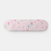 Niedliche Kawaii Katzen mit Herz Skateboard (Horizontal)