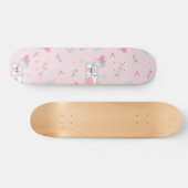 Niedliche Kawaii Katzen mit Herz Skateboard (Horizontal)