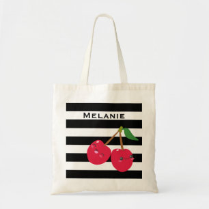 Niedliche Kawaii-Kirsche Personalisiert gestrichen Tragetasche