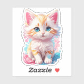 Niedliche Kawaii Kitten Aufkleber (Blatt)