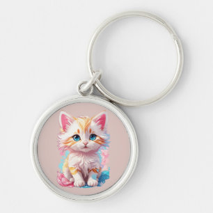 Niedliche Kawaii Kitten Schlüsselanhänger