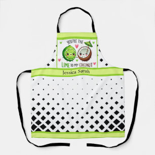 Niedliche Kawaii Limes und Coconut Schürze