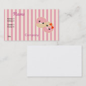 Niedliche Kawaii Mattierte Cookies Visitenkarte (Vorne/Hinten)