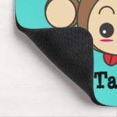 Niedliche Kawaii Monkey Illustration Personalisier Mousepad (Ecke)