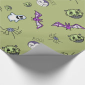 Niedliche Kawaii-Monster Geschenkpapier (Ecke)