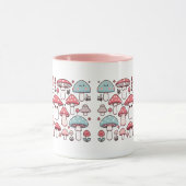 Niedliche Kawaii Mushroom-Tasse Tasse (Zentrum)