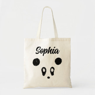 Niedliche Kawaii Panda Personalisiert Tote Beutel Tragetasche
