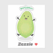 Niedliche Kawaii Papaya Pw Pfow Cartoon-Abbildung Aufkleber (Blatt)