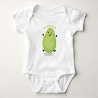 Niedliche Kawaii Papaya Pw Pfow Cartoon-Abbildung