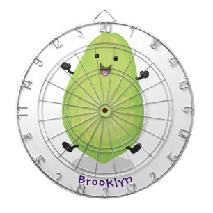 Niedliche Kawaii Papaya Pw Pfow Cartoon-Abbildung Dartscheibe