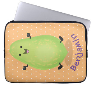 Niedliche Kawaii Papaya Pw Pfow Cartoon-Abbildung Laptopschutzhülle