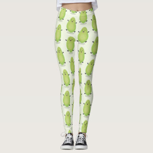 Niedliche Kawaii Papaya Pw Pfow Cartoon-Abbildung Leggings
