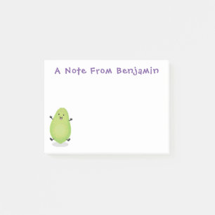 Niedliche Kawaii Papaya Pw Pfow Cartoon-Abbildung Post-it Klebezettel