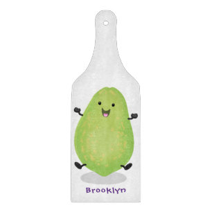 Niedliche Kawaii Papaya Pw Pfow Cartoon-Abbildung Schneidebrett