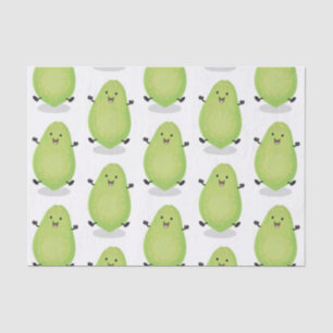 Niedliche Kawaii Papaya Pw Pfow Cartoon-Abbildung Seidenpapier