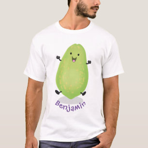 Niedliche Kawaii Papaya Pw Pfow Cartoon-Abbildung T-Shirt
