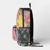 Niedliche Kawaii Pastel Goth Patchwork Gotische Cr Bedruckter Rucksack (Rechts)
