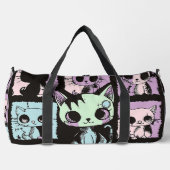 Niedliche Kawaii Pastel Goth Patchwork Gotische Cr Duffle Bag (Vorderseite)