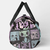 Niedliche Kawaii Pastel Goth Patchwork Gotische Cr Duffle Bag (Rechts)