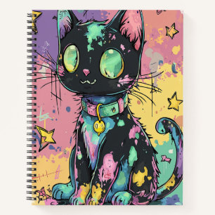 Niedliche Kawaii Pastel Goth Patchwork Gotische Cr Notizblock
