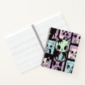 Niedliche Kawaii Pastel Goth Patchwork Gotische Cr Notizblock (Innenseite)