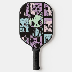 Niedliche Kawaii Pastel Goth Patchwork Gotische Cr Pickleball Schläger