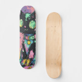 Niedliche Kawaii Pastel Goth Patchwork Gotische Cr Skateboard (Vorderseite)