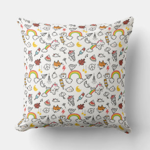 Niedliche Kawaii Pattern Kissen werfen