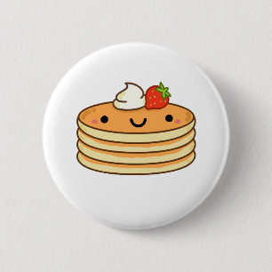 Niedliche Kawaii-Pfannkuchen Button