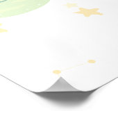 Niedliche Kawaii Planets Dream Big Little One Poster (Ecke)