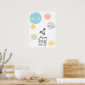 Niedliche Kawaii Planets Dream Big Little One Poster (Küche)