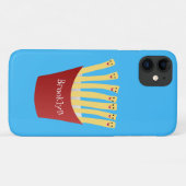 Niedliche Kawaii Pommes Fastfood Cartoon Illustrat Case-Mate iPhone Hülle (Rückseite (Horizontal))