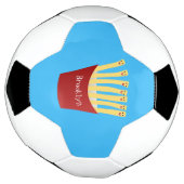 Niedliche Kawaii Pommes Fastfood Cartoon Illustrat Fußball (Gedreht)