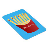 Niedliche Kawaii Pommes Fastfood Cartoon Illustrat Magnet (Rechte Seite)